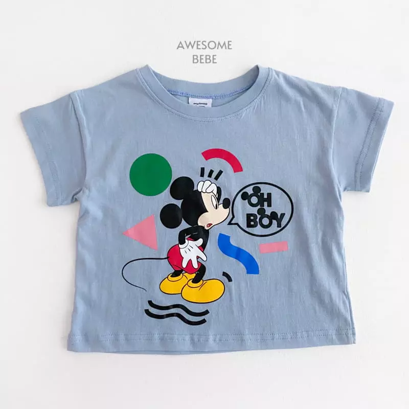 Awesome Bebe - Korean Children Fashion - #kidsshorts - Oh M Tee - 3