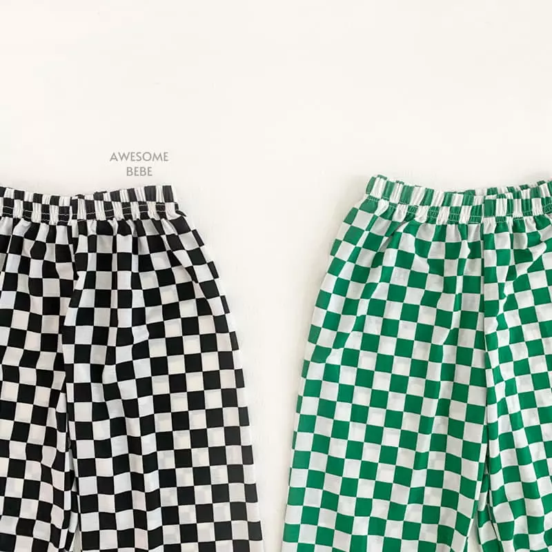 Awesome Bebe - Korean Children Fashion - #kidsstore - Checker Board Pants - 6