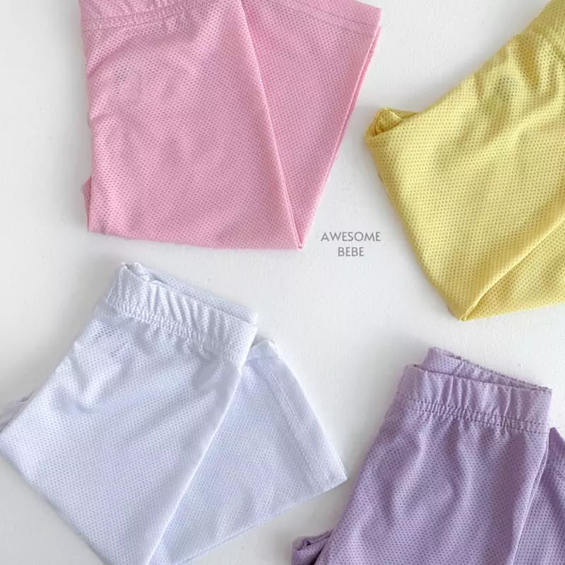 Awesome Bebe - Korean Children Fashion - #kidzfashiontrend - Mesh Leggings - 10