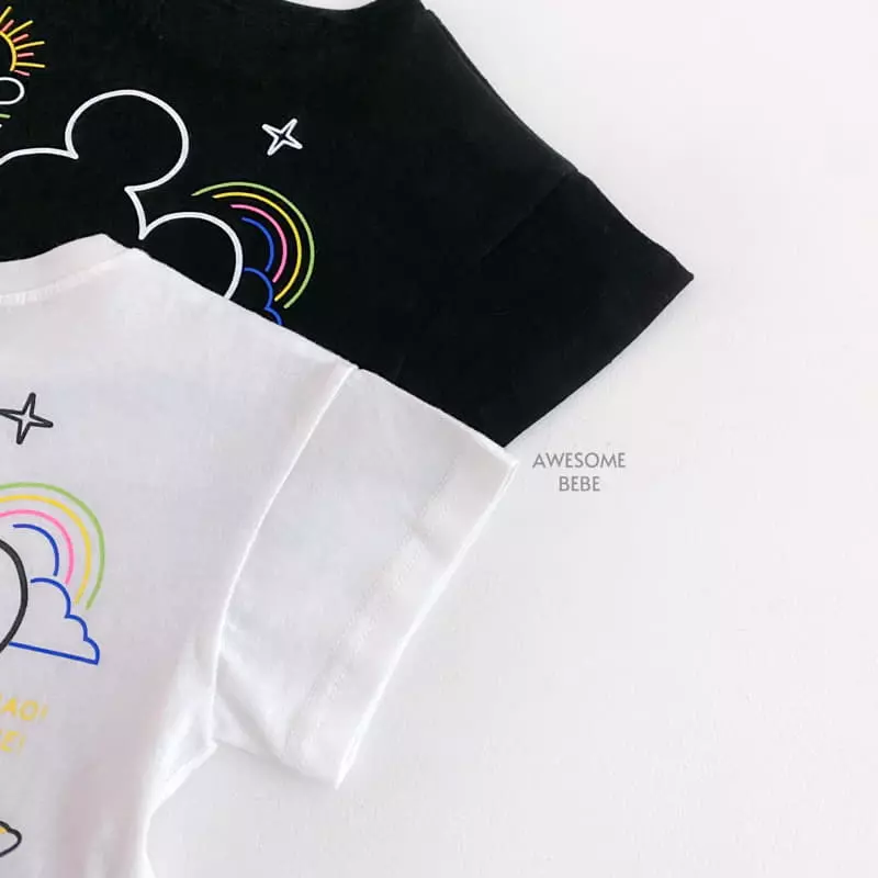 Awesome Bebe - Korean Children Fashion - #kidzfashiontrend - Neon M Tee - 2