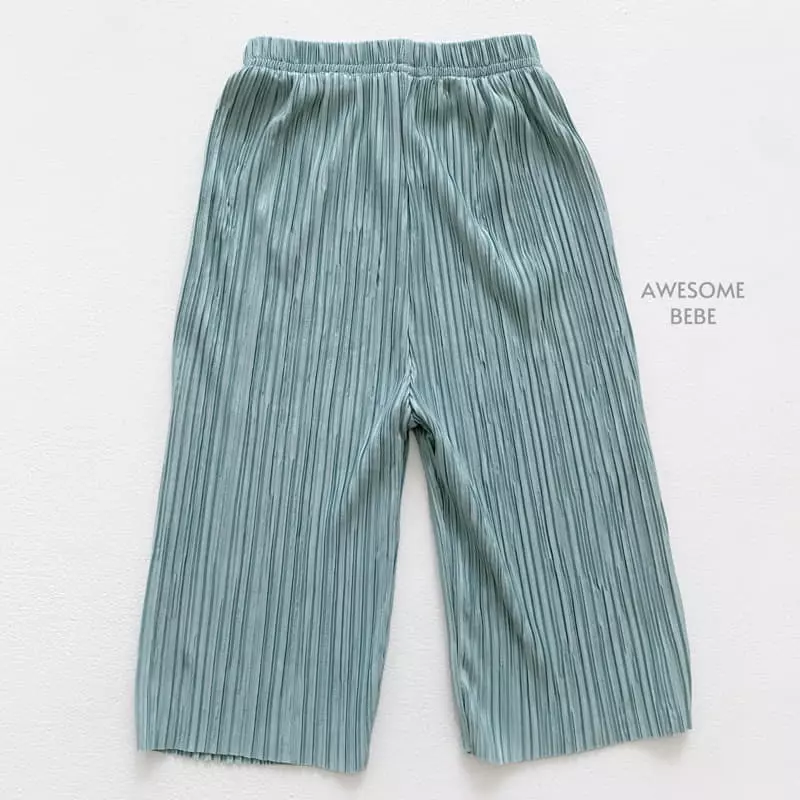 Awesome Bebe - Korean Children Fashion - #littlefashionista - Pleats Wrinkle Top Bottom Set - 11