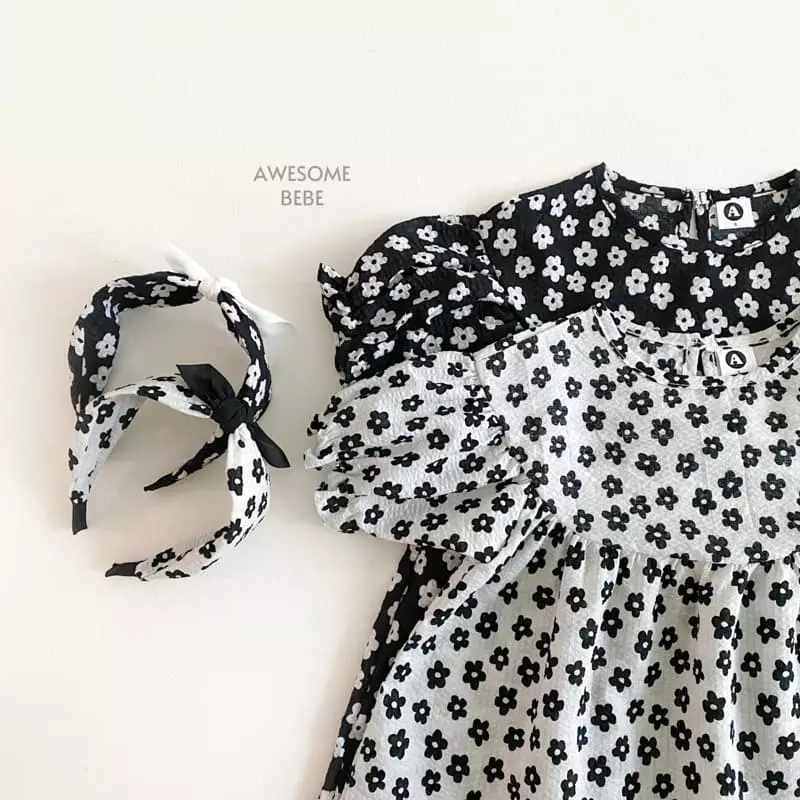 Awesome Bebe - Korean Children Fashion - #littlefashionista - Small Flower One-piece - 8