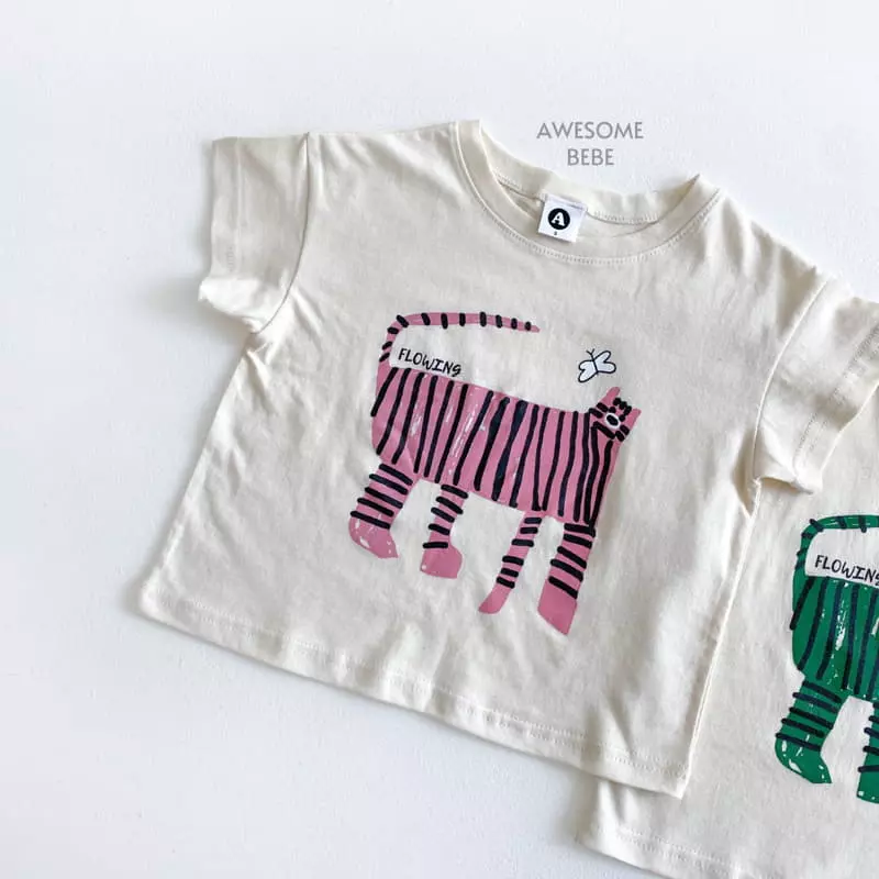 Awesome Bebe - Korean Children Fashion - #magicofchildhood - Tiger Top Bottom Set - 3