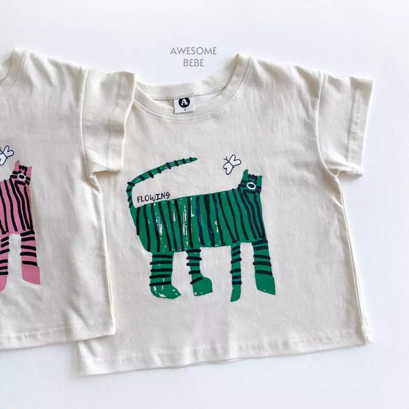 Awesome Bebe - Korean Children Fashion - #magicofchildhood - Tiger Top Bottom Set - 4