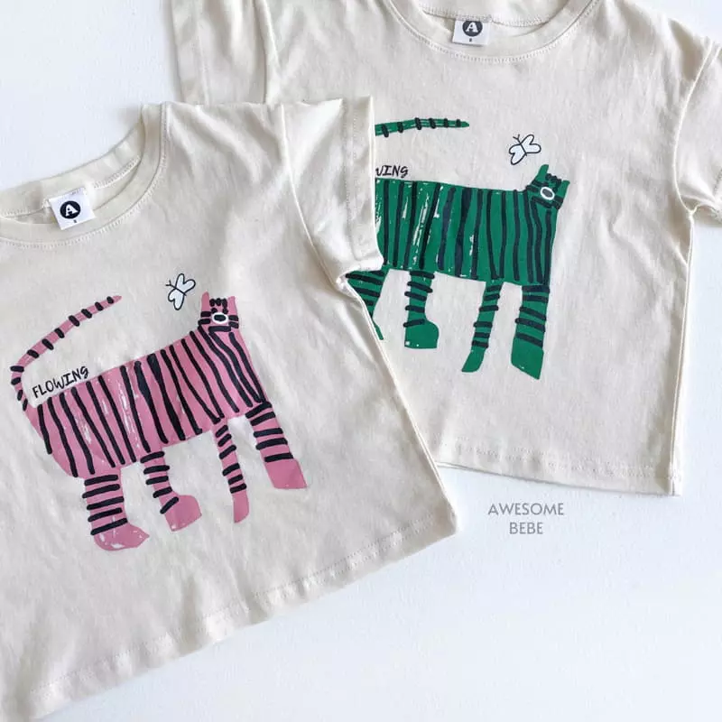 Awesome Bebe - Korean Children Fashion - #prettylittlegirls - Tiger Top Bottom Set - 5
