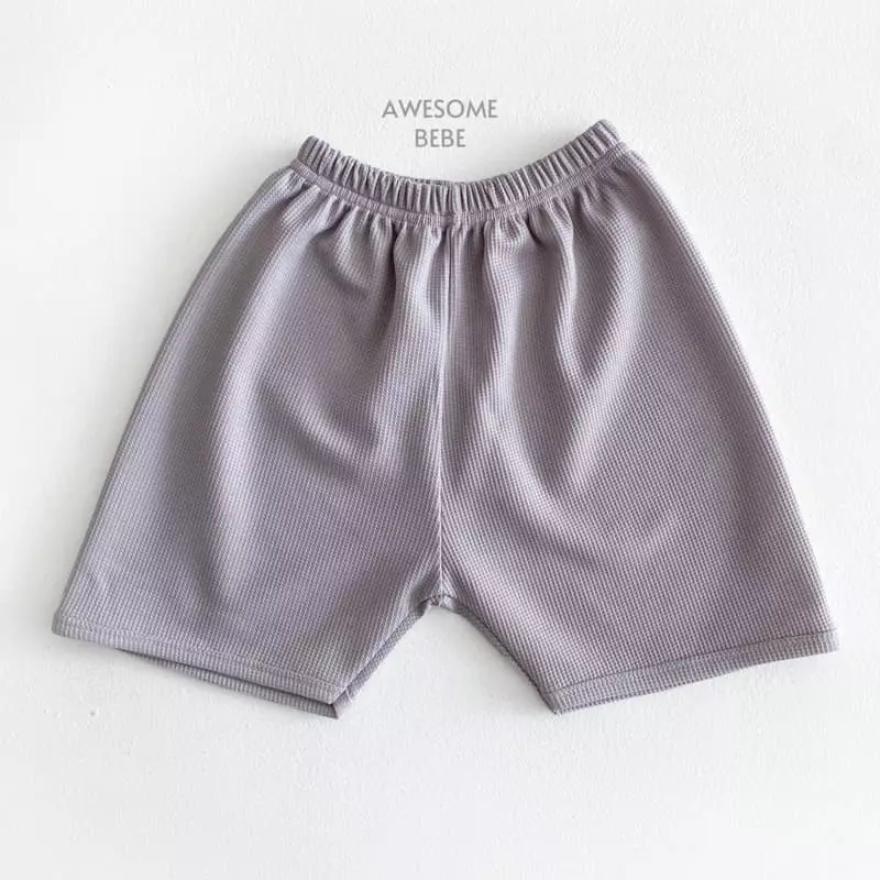 Awesome Bebe - Korean Children Fashion - #minifashionista - Waffle Top Bottom Set - 4