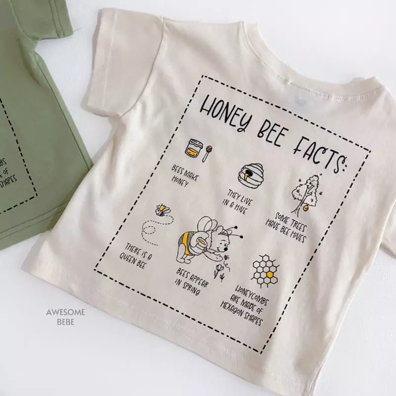 Awesome Bebe - Korean Children Fashion - #stylishchildhood - Honey Bee P Tee - 9