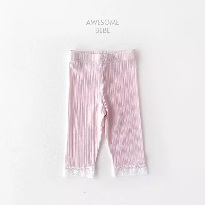 Awesome Bebe - Korean Children Fashion - #todddlerfashion - Lace Leggings