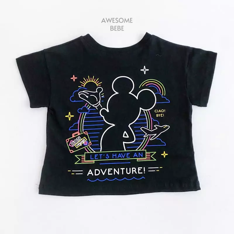 Awesome Bebe - Korean Children Fashion - #todddlerfashion - Neon M Tee - 8