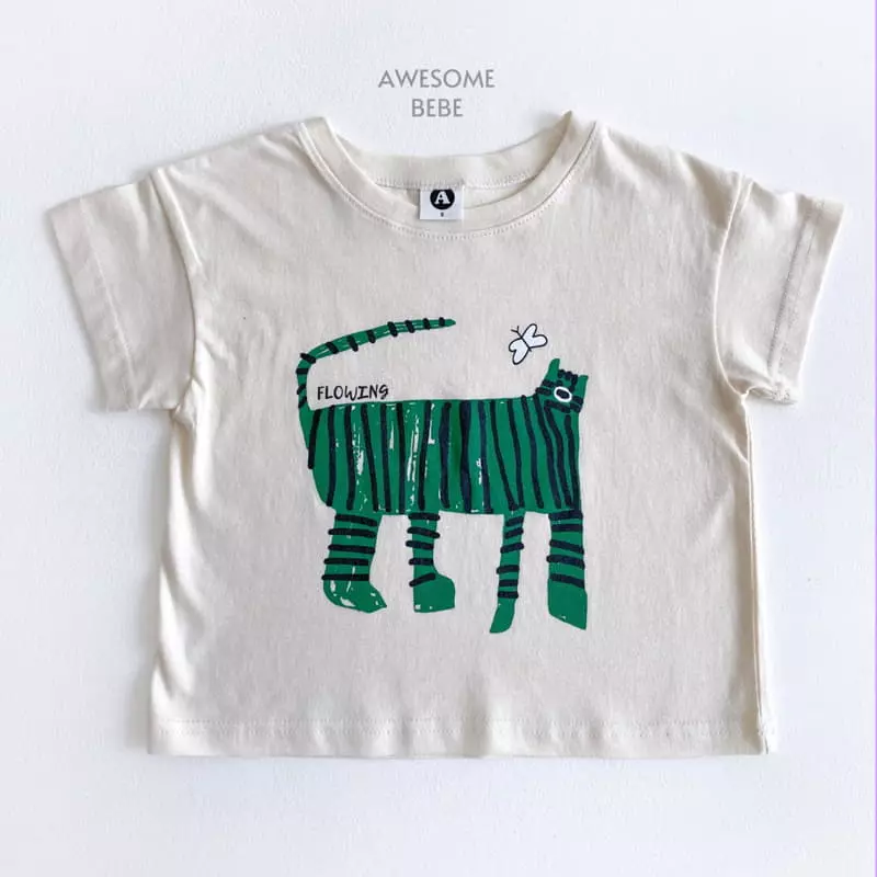 Awesome Bebe - Korean Children Fashion - #toddlerclothing - Tiger Top Bottom Set - 7