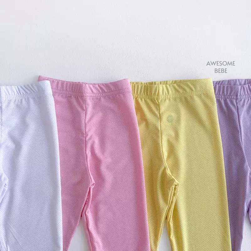 Awesome Bebe - Korean Children Fashion - #toddlerclothing - Mesh Leggings