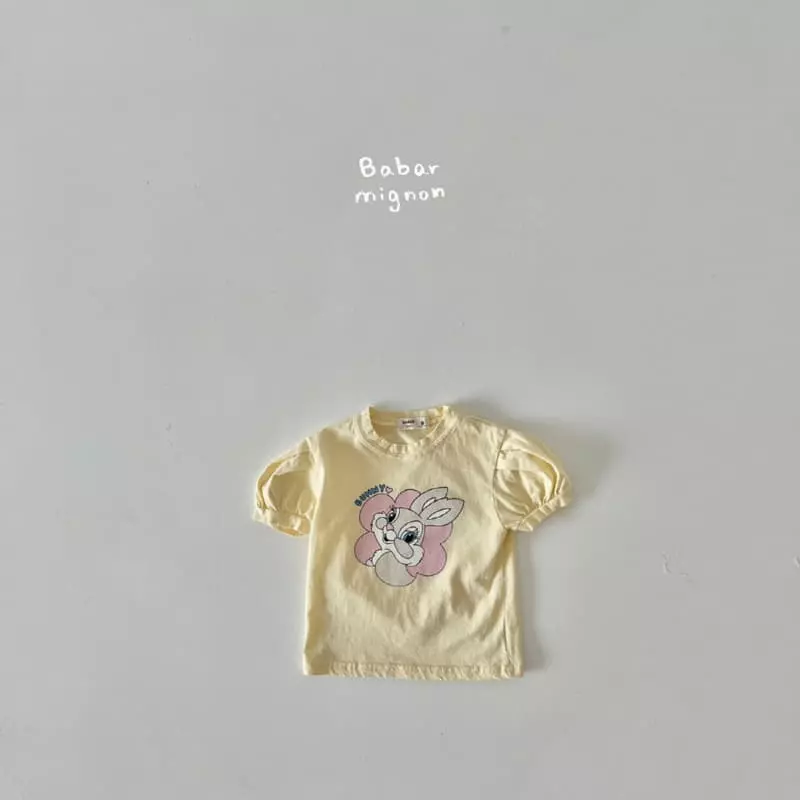 Babar Mignon - Korean Children Fashion - #childofig - Bunny Puff Tee - 7