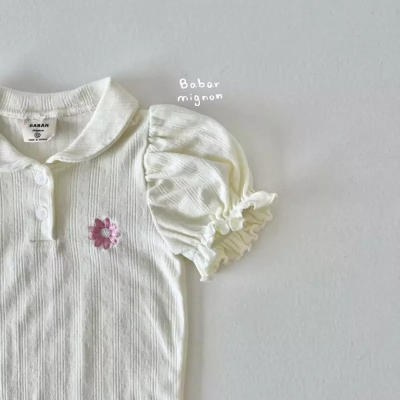Babar Mignon - Korean Children Fashion - #childofig - Daisy Collar Tee - 5