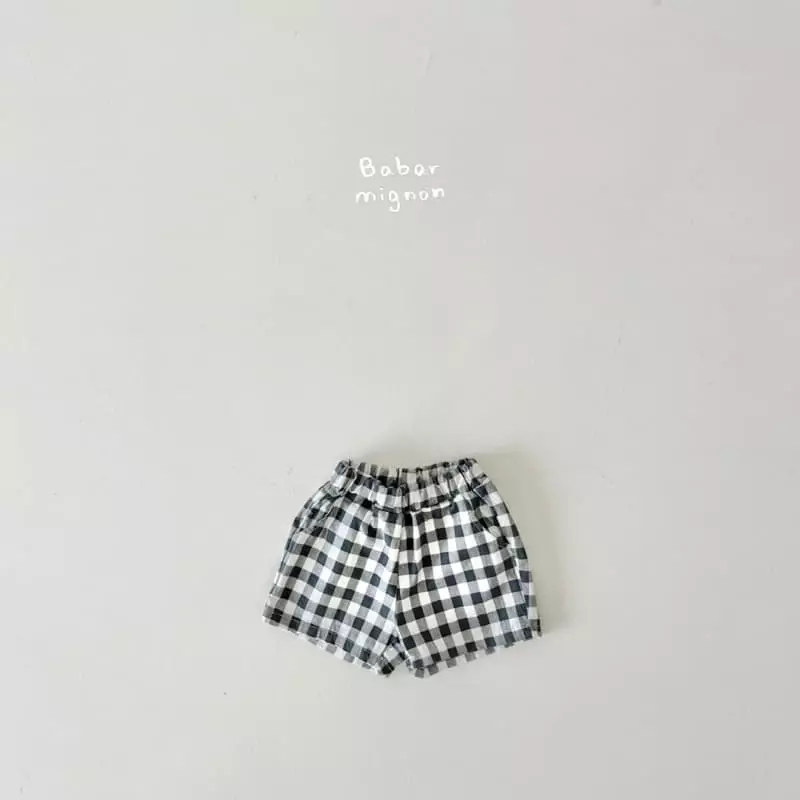 Babar Mignon - Korean Children Fashion - #childrensboutique - Check Shorts - 11