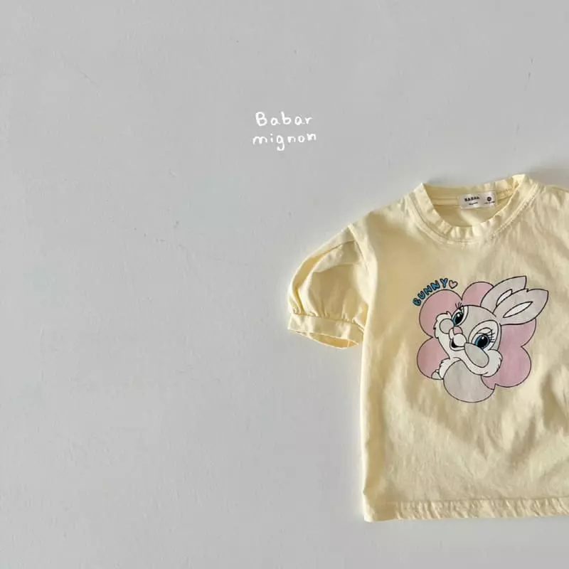 Babar Mignon - Korean Children Fashion - #childrensboutique - Bunny Puff Tee - 9