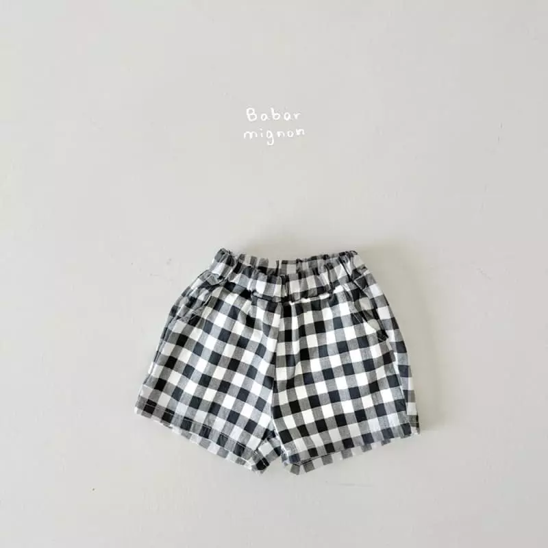 Babar Mignon - Korean Children Fashion - #designkidswear - Check Shorts - 12