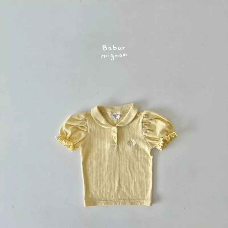 Babar Mignon - Korean Children Fashion - #designkidswear - Daisy Collar Tee - 7