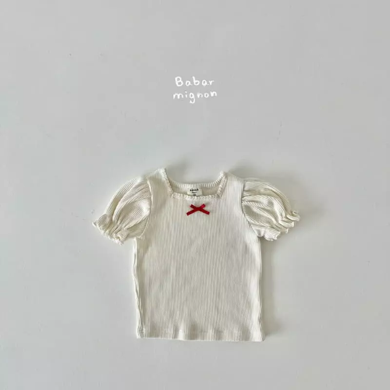 Babar Mignon - Korean Children Fashion - #fashionkids - Square Puff Tee - 8