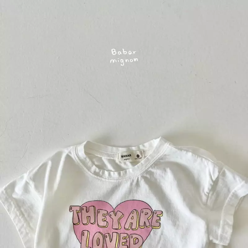 Babar Mignon - Korean Children Fashion - #discoveringself - Love Tee - 4