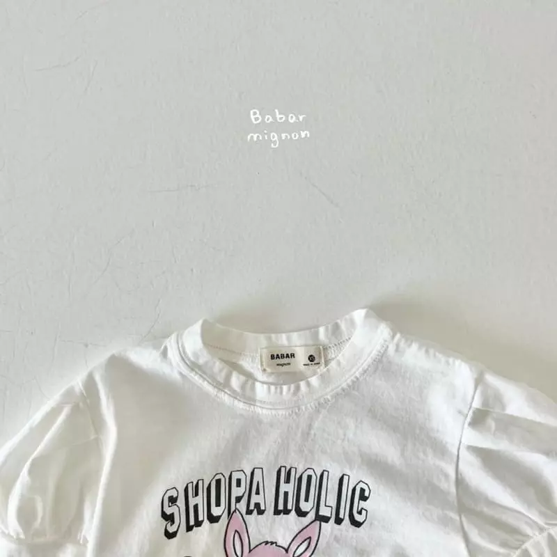 Babar Mignon - Korean Children Fashion - #kidsshorts - Shopper Puff Tee - 10