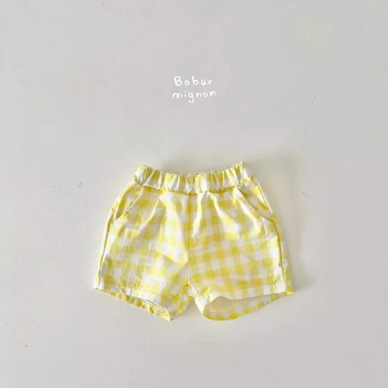 Babar Mignon - Korean Children Fashion - #kidsstore - Check Shorts - 2