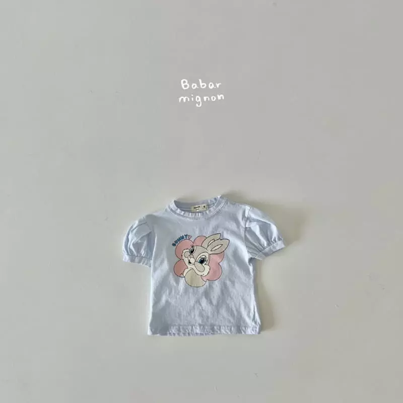 Babar Mignon - Korean Children Fashion - #littlefashionista - Bunny Puff Tee - 3