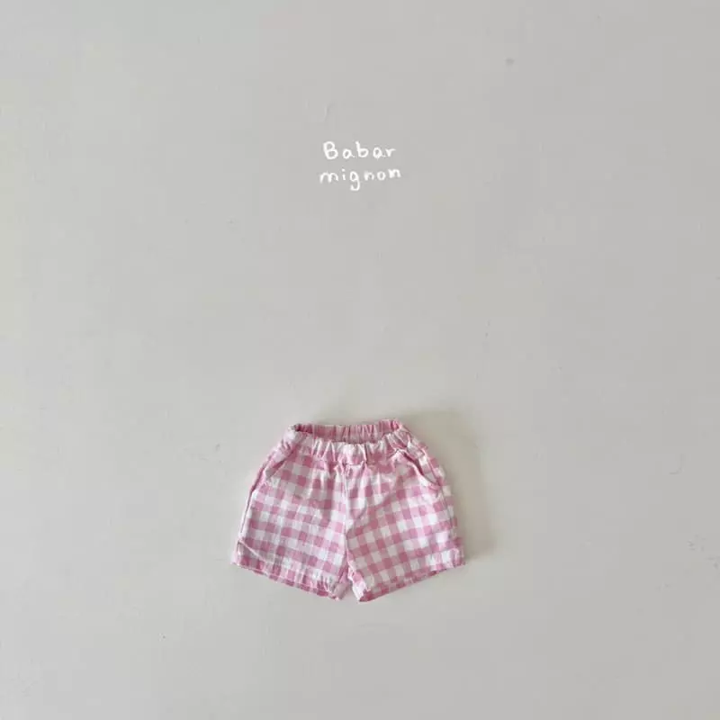 Babar Mignon - Korean Children Fashion - #magicofchildhood - Check Shorts - 6