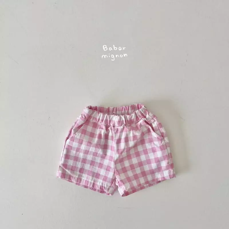 Babar Mignon - Korean Children Fashion - #minifashionista - Check Shorts - 7
