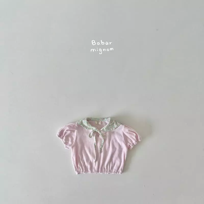 Babar Mignon - Korean Children Fashion - #minifashionista - Collar Terry Tee - 6