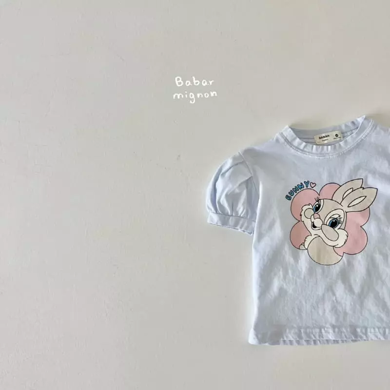 Babar Mignon - Korean Children Fashion - #minifashionista - Bunny Puff Tee - 5