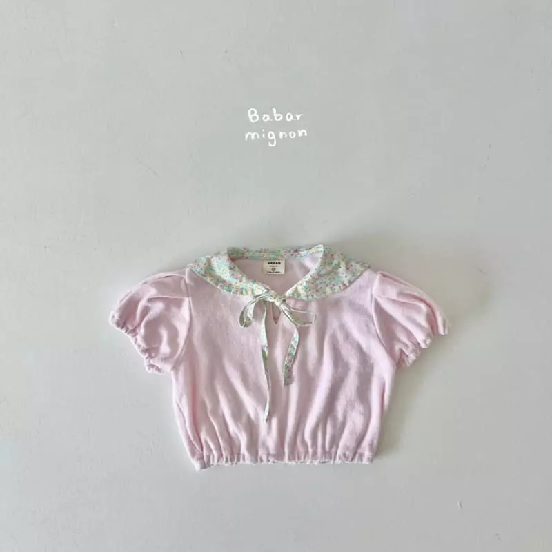 Babar Mignon - Korean Children Fashion - #prettylittlegirls - Collar Terry Tee - 7
