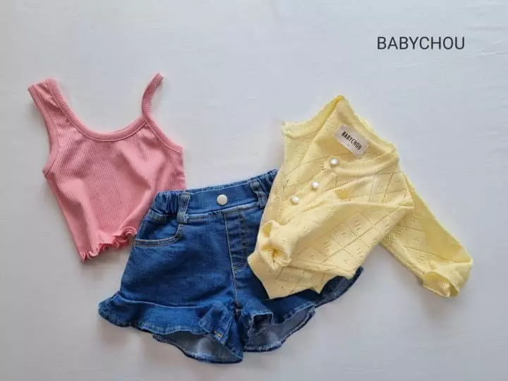Babychou - Korean Children Fashion - #designkidswear - Slim Unbal Sleeveless - 8