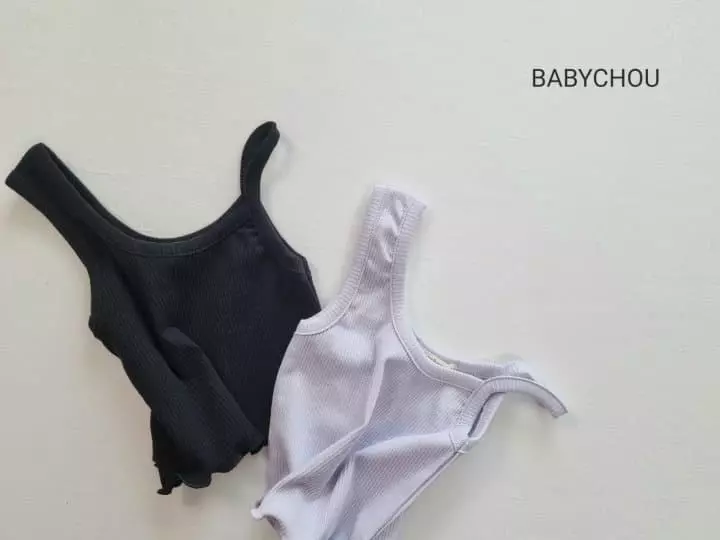 Babychou - Korean Children Fashion - #minifashionista - Slim Unbal Sleeveless