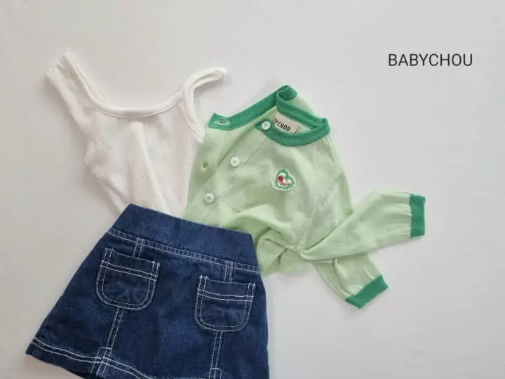 Babychou - Korean Children Fashion - #prettylittlegirls - Slim Unbal Sleeveless - 2