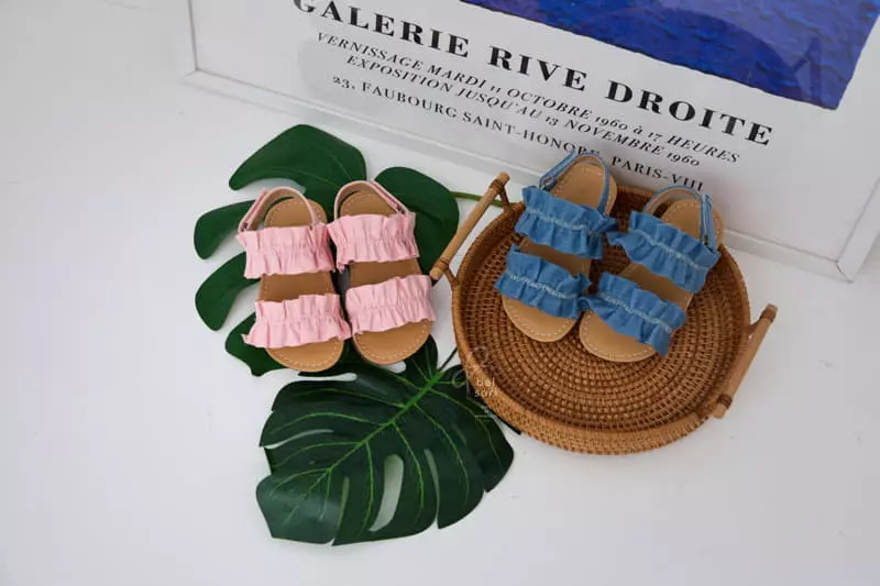 Babyzzam - Korean Children Fashion - #discoveringself - Y916 Summer Shirring Sandals - 3