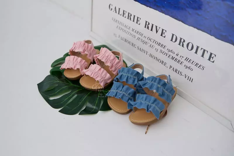 Babyzzam - Korean Children Fashion - #discoveringself - Y916 Summer Shirring Sandals - 4