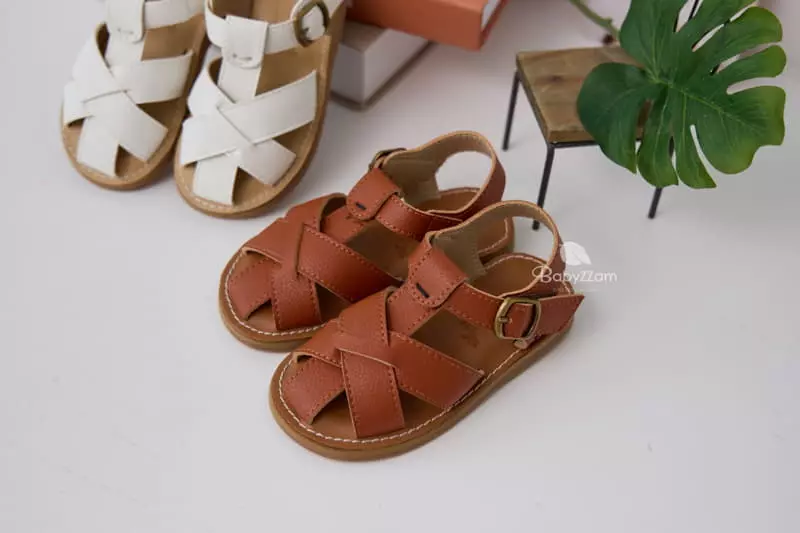 Babyzzam - Korean Children Fashion - #fashionkids - A117 Letter Sandals - 3