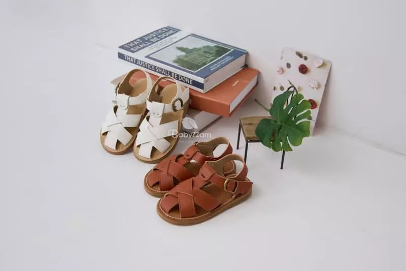 Babyzzam - Korean Children Fashion - #fashionkids - A117 Letter Sandals - 4