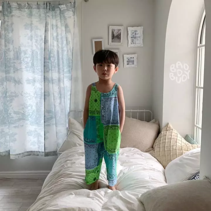 Badburdy - Korean Children Fashion - #childofig - Paisely Jumpsuit - 4