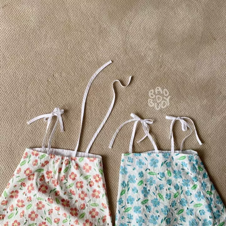 Badburdy - Korean Children Fashion - #childofig - Blan Flower One-piece - 2