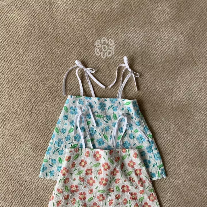 Badburdy - Korean Children Fashion - #childofig - Blan Flower One-piece - 3