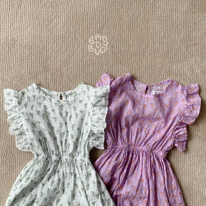 Badburdy - Korean Children Fashion - #childofig - Cactus One-piece - 2