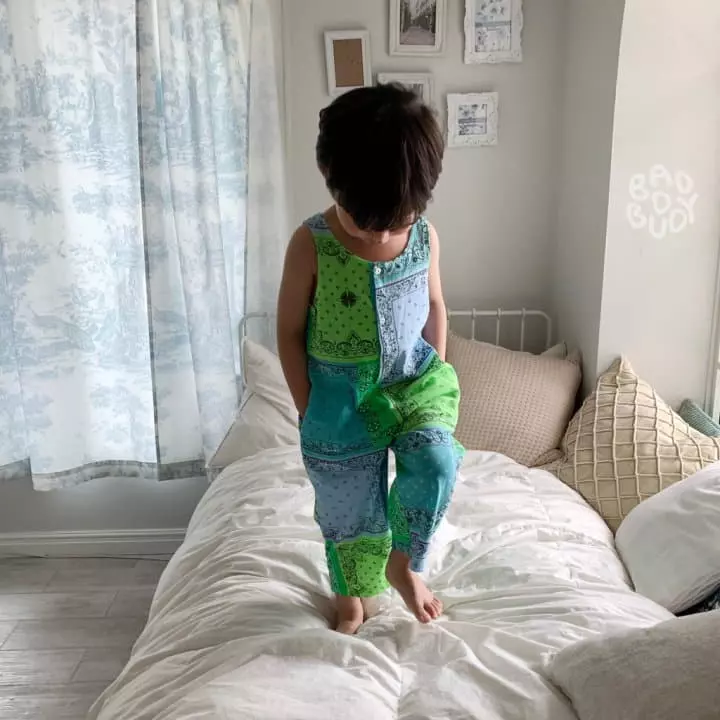 Badburdy - Korean Children Fashion - #childrensboutique - Paisely Jumpsuit - 5