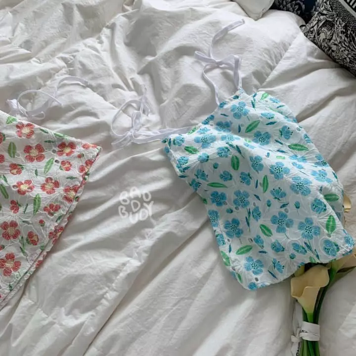 Badburdy - Korean Children Fashion - #childofig - Blan Flower One-piece - 4