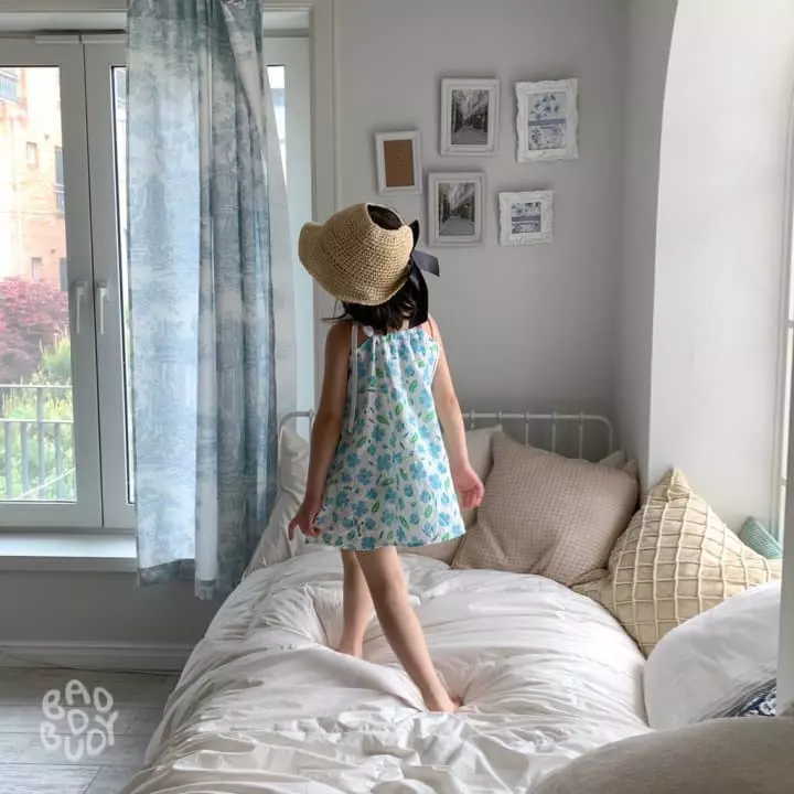 Badburdy - Korean Children Fashion - #discoveringself - Blan Flower One-piece - 6