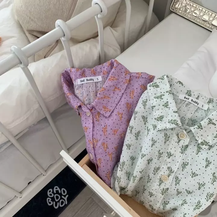 Badburdy - Korean Children Fashion - #designkidswear - Cactus Shirt - 4