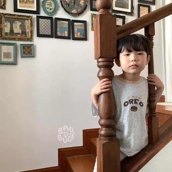 Badburdy - Korean Children Fashion - #kidsshorts - Ore Cream Tee - 10