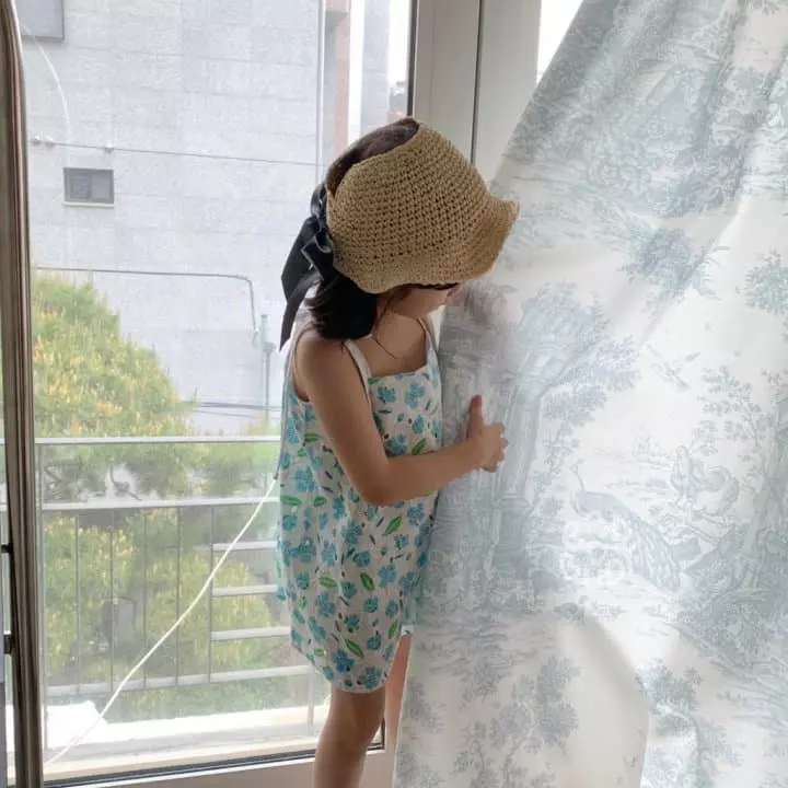Badburdy - Korean Children Fashion - #kidsstore - Blan Flower One-piece - 9