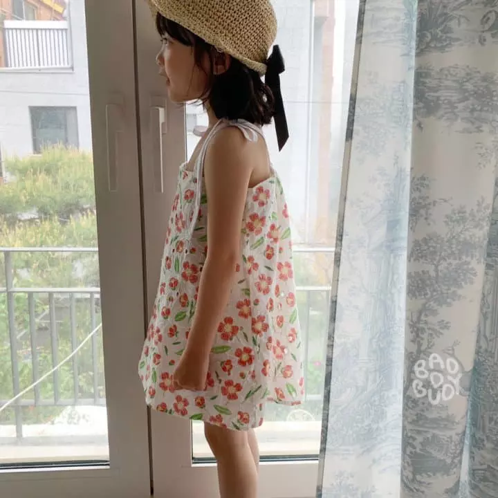 Badburdy - Korean Children Fashion - #kidzfashiontrend - Blan Flower One-piece - 10