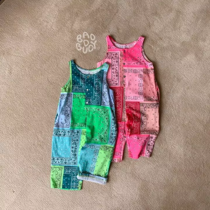 Badburdy - Korean Children Fashion - #minifashionista - Paisely Jumpsuit